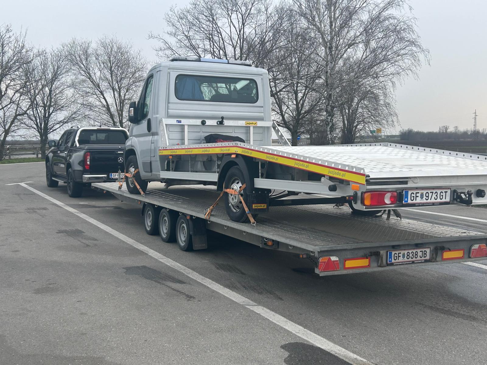 Abschleppung eines PKW in Österreich